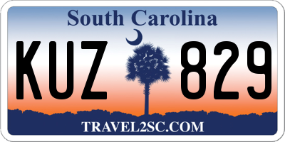SC license plate KUZ829