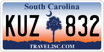 SC license plate KUZ832