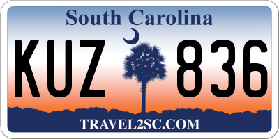 SC license plate KUZ836