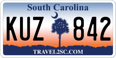 SC license plate KUZ842