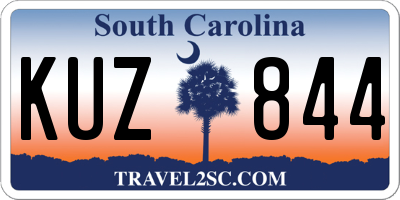 SC license plate KUZ844