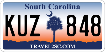 SC license plate KUZ848