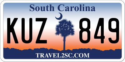 SC license plate KUZ849