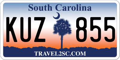 SC license plate KUZ855