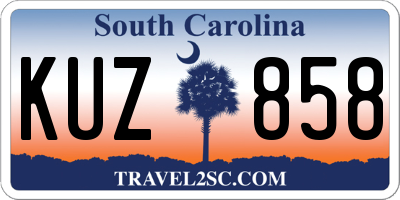 SC license plate KUZ858