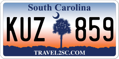 SC license plate KUZ859