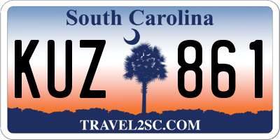 SC license plate KUZ861