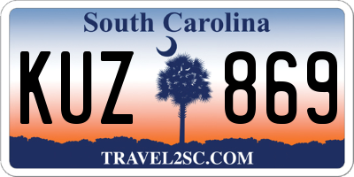 SC license plate KUZ869