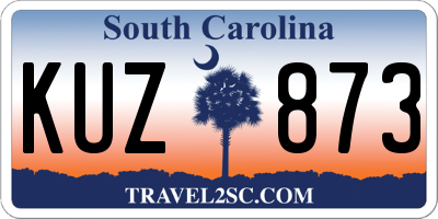 SC license plate KUZ873
