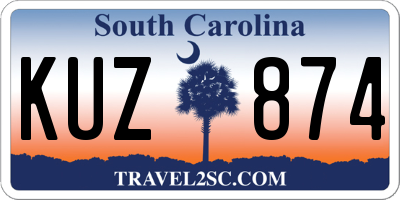 SC license plate KUZ874