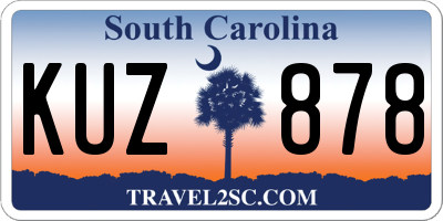 SC license plate KUZ878