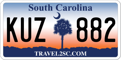 SC license plate KUZ882