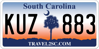 SC license plate KUZ883