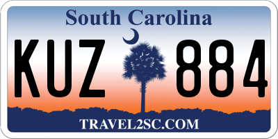 SC license plate KUZ884
