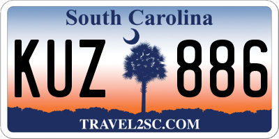 SC license plate KUZ886