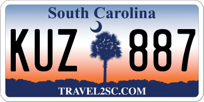 SC license plate KUZ887