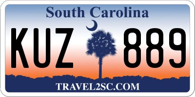 SC license plate KUZ889