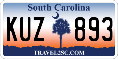 SC license plate KUZ893