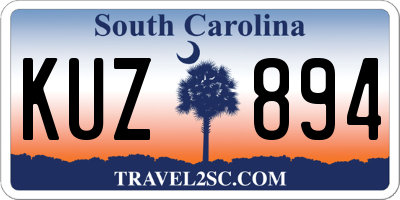 SC license plate KUZ894