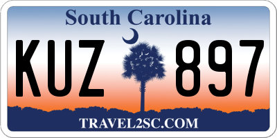 SC license plate KUZ897