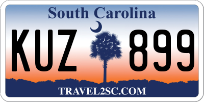 SC license plate KUZ899