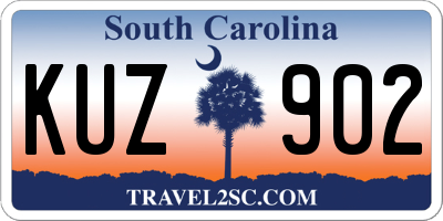 SC license plate KUZ902