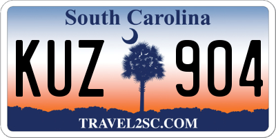 SC license plate KUZ904