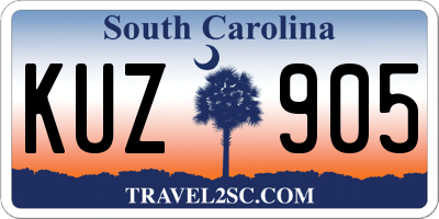 SC license plate KUZ905
