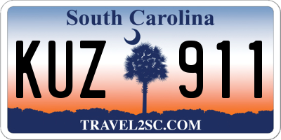 SC license plate KUZ911