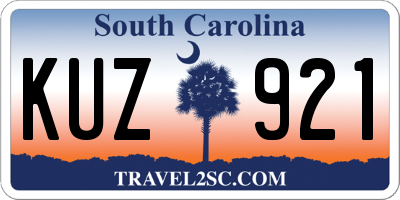 SC license plate KUZ921
