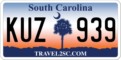 SC license plate KUZ939