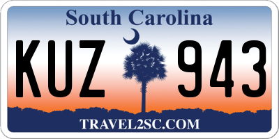 SC license plate KUZ943