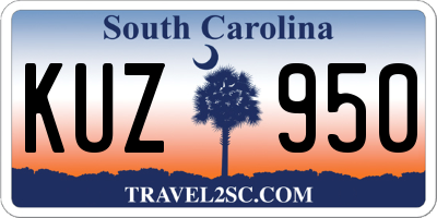 SC license plate KUZ950