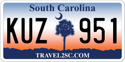 SC license plate KUZ951
