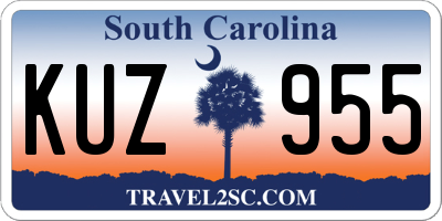 SC license plate KUZ955