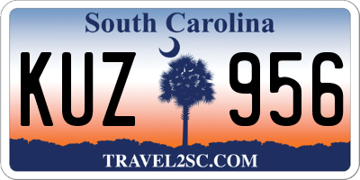 SC license plate KUZ956