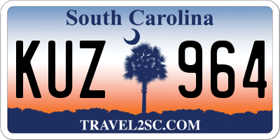 SC license plate KUZ964