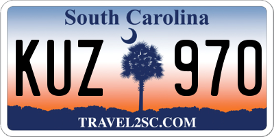 SC license plate KUZ970
