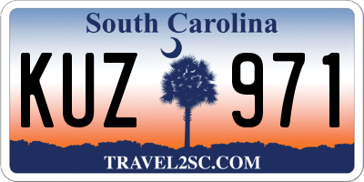 SC license plate KUZ971