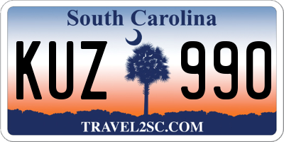 SC license plate KUZ990