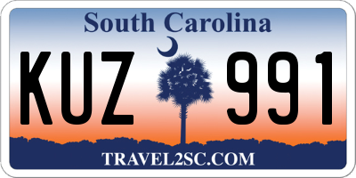 SC license plate KUZ991