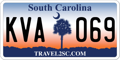 SC license plate KVA069