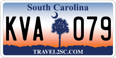 SC license plate KVA079