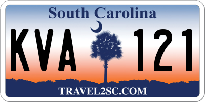 SC license plate KVA121
