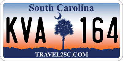 SC license plate KVA164
