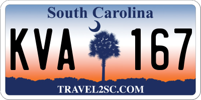 SC license plate KVA167