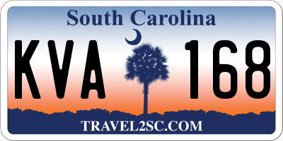 SC license plate KVA168