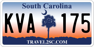 SC license plate KVA175