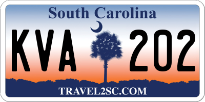 SC license plate KVA202