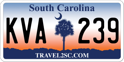 SC license plate KVA239